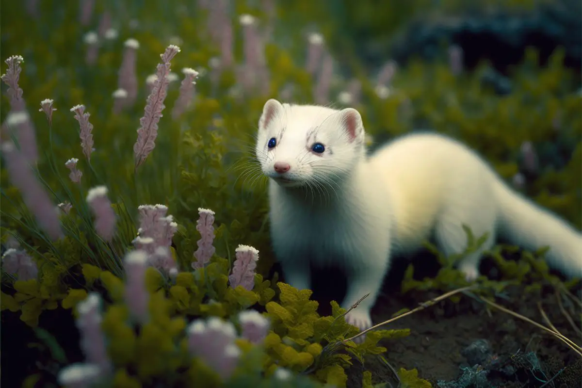 ferret in its natural habitat