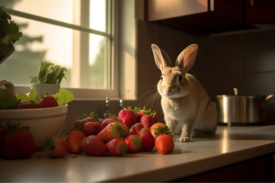 can rabbits eat strawberries